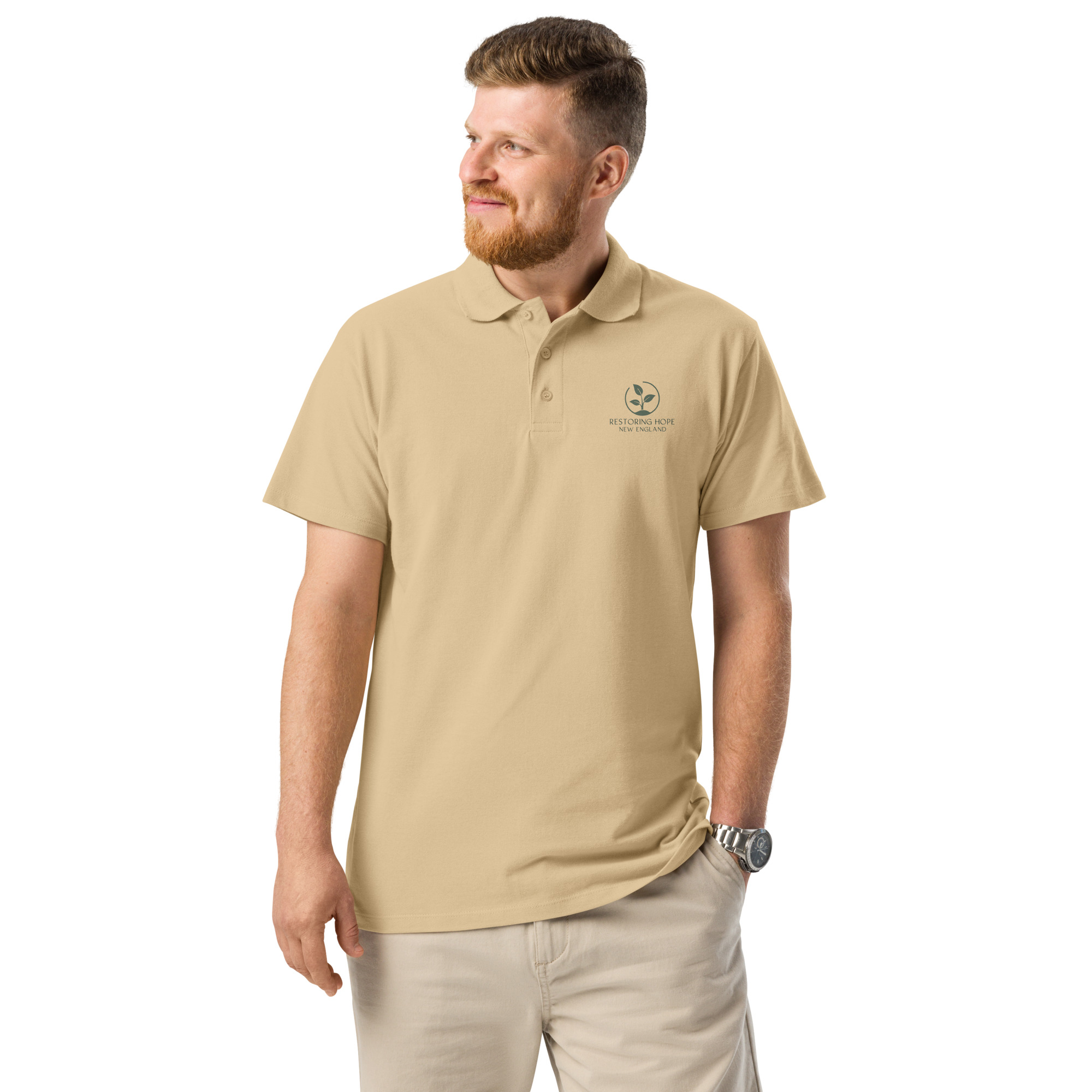 Premium pique polo shirt - Image 8